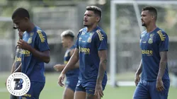 Zé Ivaldo (à direita) é um dos nomes que Santos trabalha para negociar em julho - Foto: Reinaldo Campos/AGIF