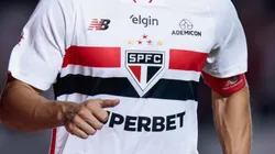 Calleri jogador do Sao Paulo comemora seu gol durante partida contra o Cruzeiro no estadio Morumbi pelo campeonato Brasileiro A 2026. Foto: Marcello Zambrana/AGIF