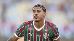 John Kennedy jogador do Fluminense durante partida contra o Athletico-PR. Foto: Thiago Ribeiro/AGIF