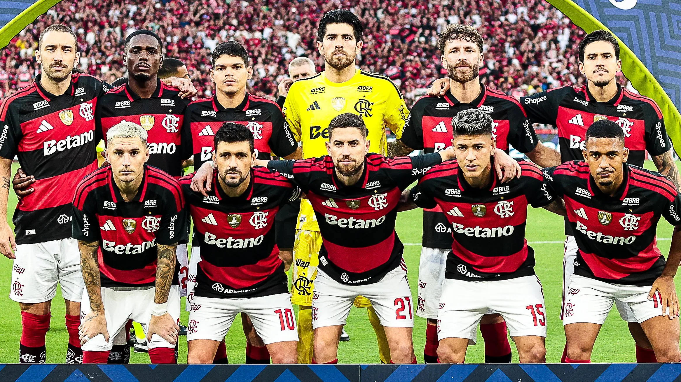 Time do Flamengo. Foto: Gilvan de Souza/Flamengo