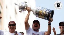 Diniz levantando a taça em 2023, quando venceu pelo Flu