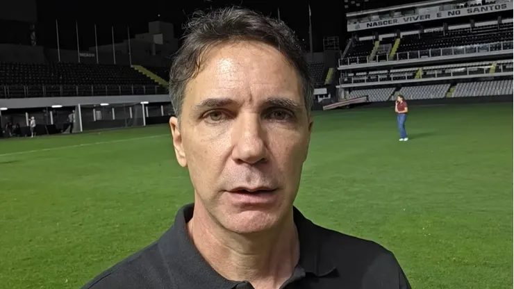 Vagner Frederico durante vídeo no YouTube sobre a programação do Santos