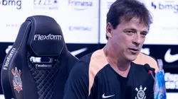 Fernando Diniz em apresentação no Corinthians