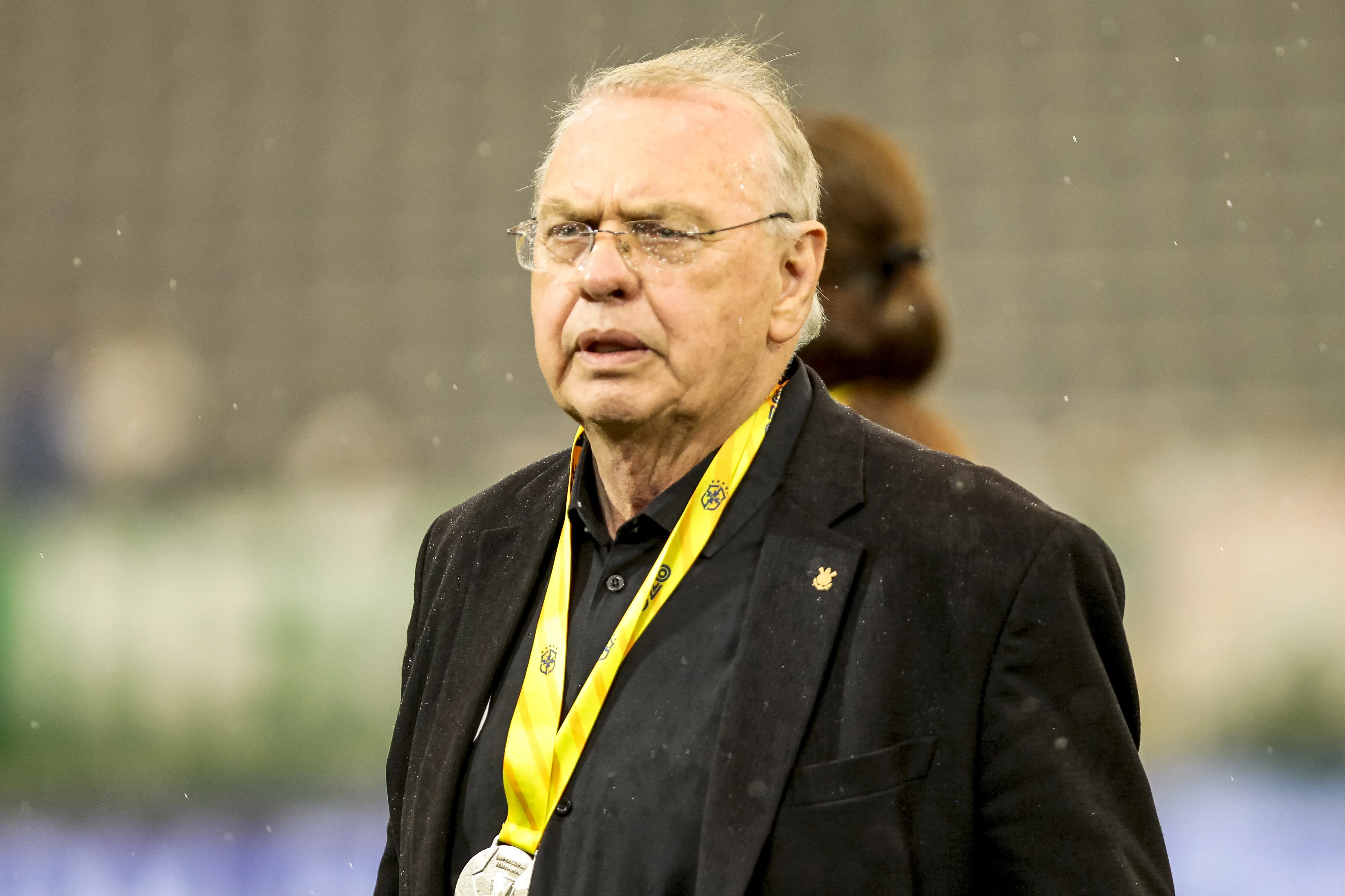 SP – BARUERI – 07/02/2026 – SUPER COPA DO BRASIL FEMININO 2026, PALMEIRAS X CORINTHIANS – Osmar Stabile presidente do Corinthians durante partida contra o Palmeiras no estadio Arena Barueri pelo campeonato Super Copa Do Brasil Feminino 2026. Foto: Marco Miatelo/AGIF