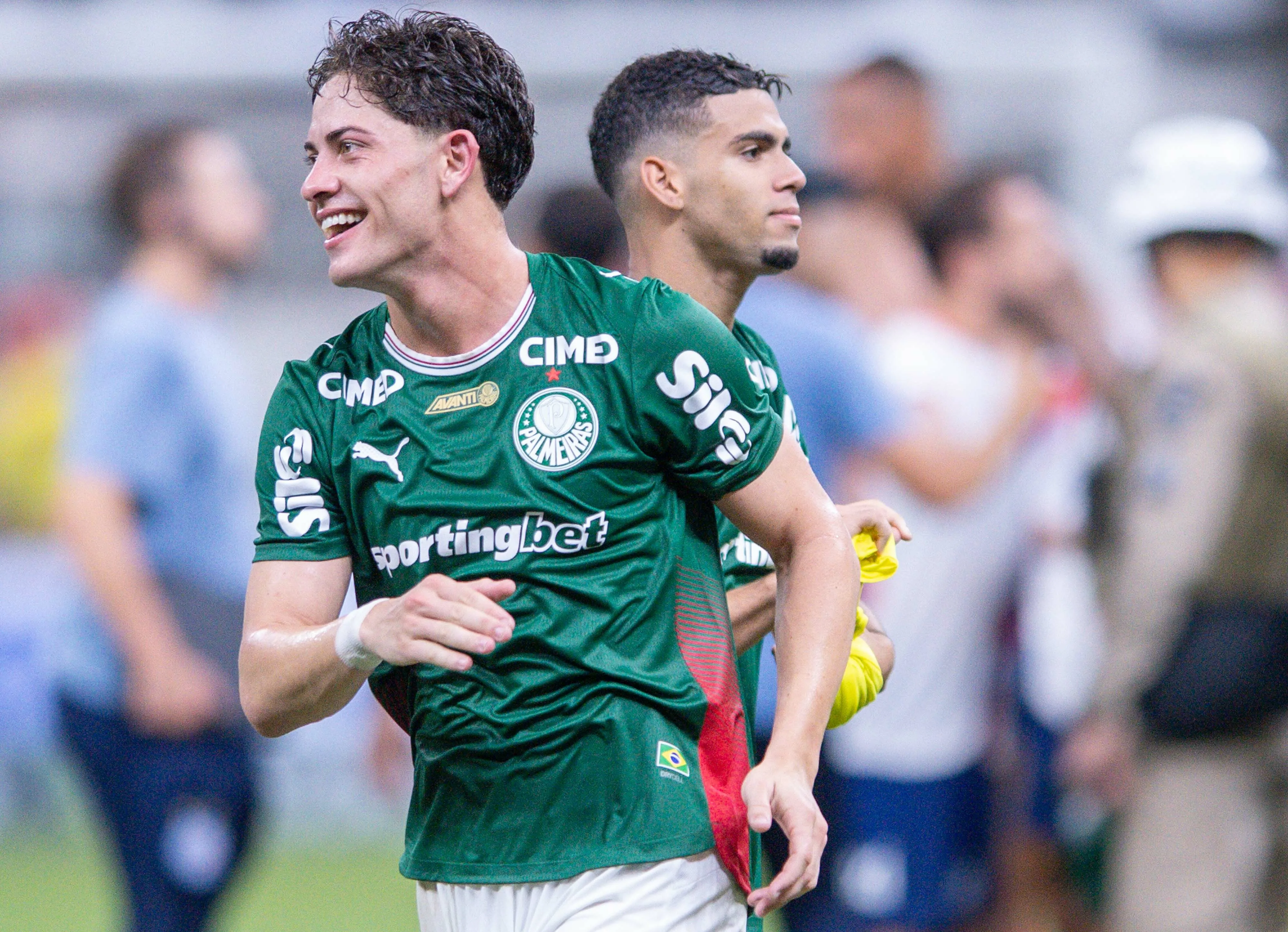 BA – SALVADOR – 05/04/2026 – BRASILEIRO A 2026, BAHIA X PALMEIRAS – Giay jogador do Palmeiras durante partida contra o Bahia no estadio Arena Fonte Nova pelo campeonato Brasileiro A 2026. Foto: Jhony Pinho/AGIF
