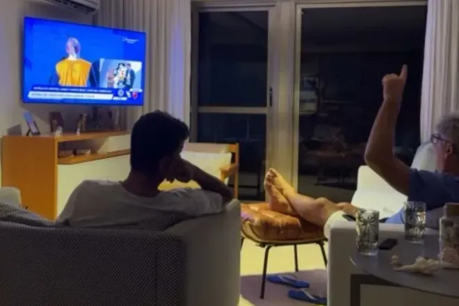 Renato Gaúcho (à direita) acompanhou estreia do Vasco na Sul-America de casa, no Rio – Foto: Reprodução/Instagram