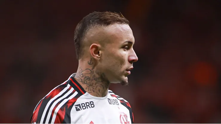 Cebolinha durante partida do Fla.