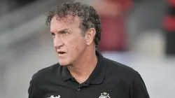 Cuca tecnico do Santos durante partida contra o Flamengo. Foto: Thiago Ribeiro/AGIF