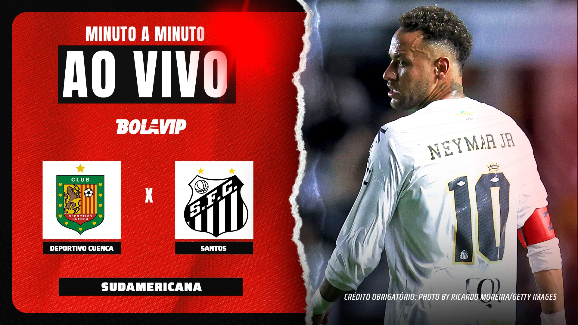 Deportivo Cuenca x Santos foi transmitido ao vivo pelo Bolavip Brasil. Foto: Ricardo Moreira/Getty Images