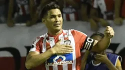 Téo Gutierrez abriu o placar para o Junior diante do Palmeiras (Photo by Gabriel Aponte)