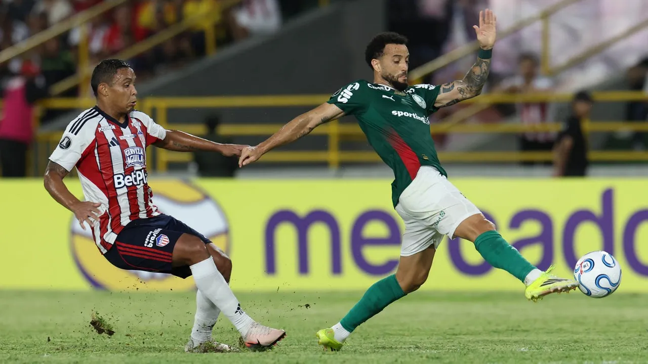 Junior Barranquilla x Palmeiras - Foto: Cesar Greco/Palmeiras.