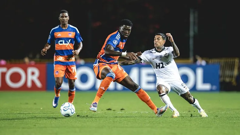 Atlético na Sul-Americana. Foto: Pedro Souza/Atlético