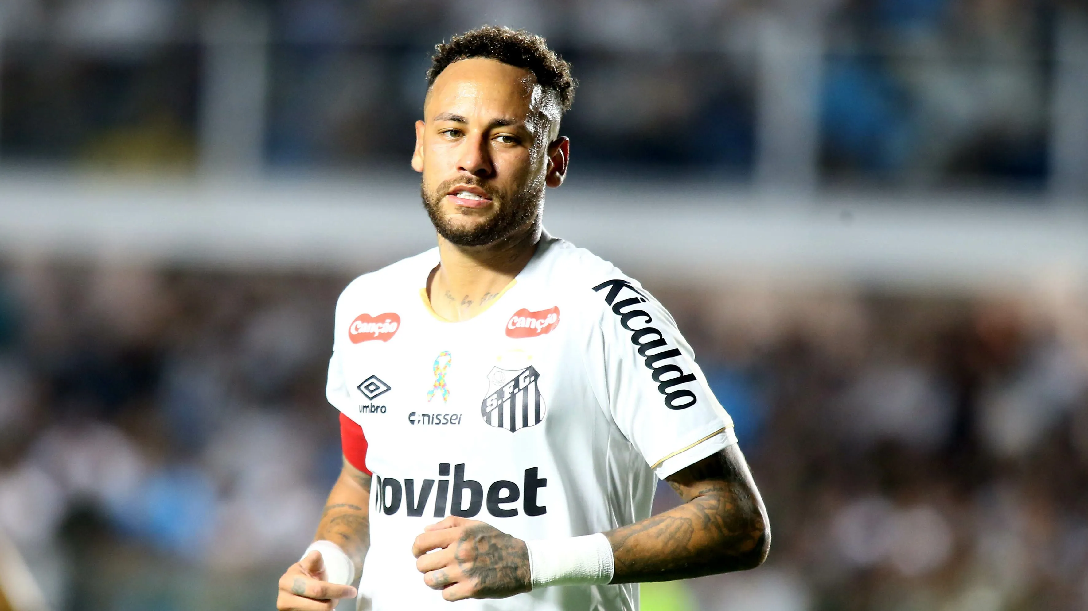 Santos tem o dobro do aproveitamento com Neymar em campo. Foto: Mauricio De Souza/AGIF