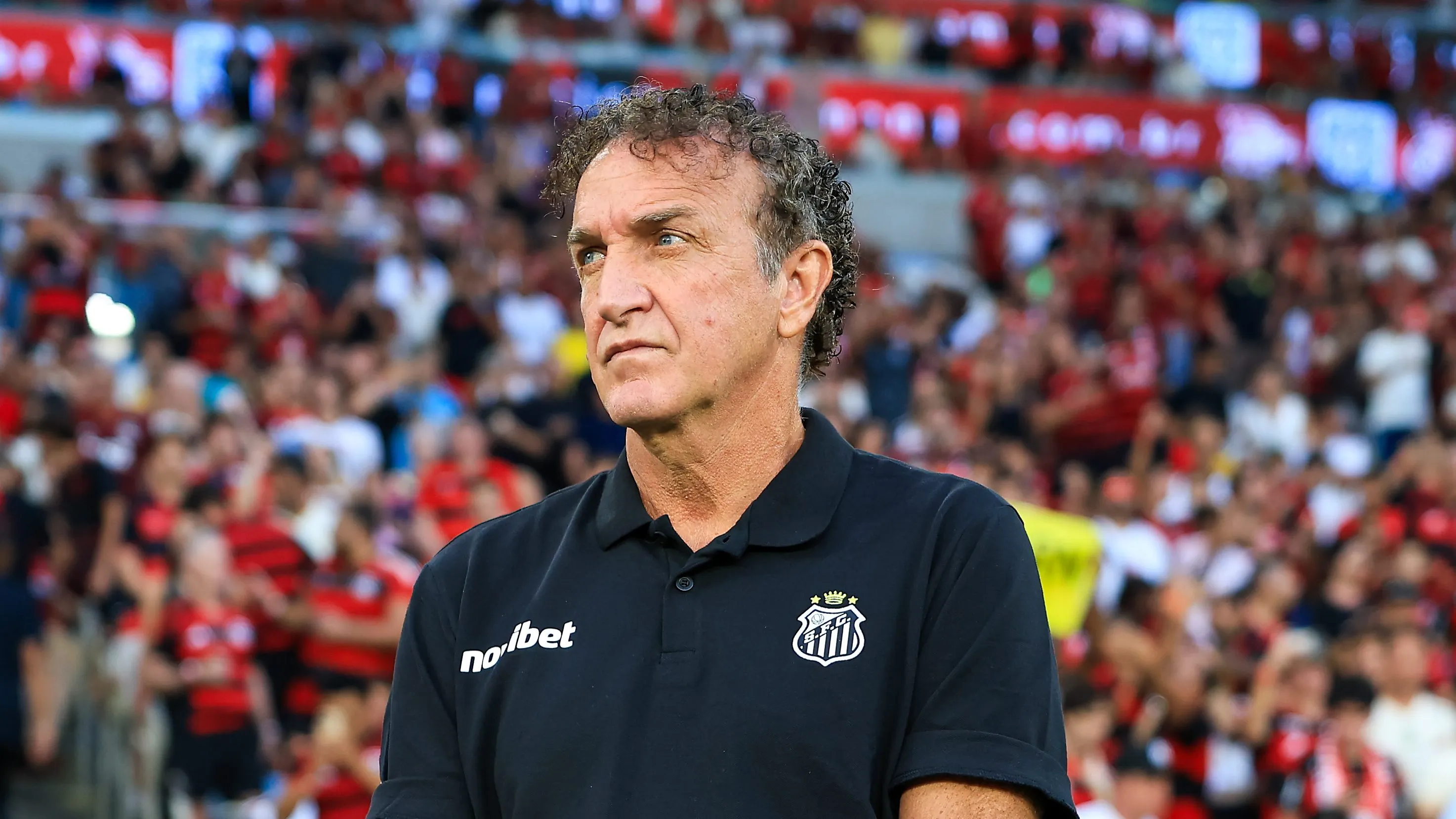 Cuca em partida contra o Mengão