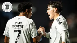 Robinho Jr e Rollheiser não agradaram Cuca e comissão técnica e levarão 'pito' na Vila Belmiro - Foto: IMAGO / Rebeca Schumacker