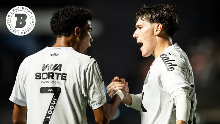Robinho Jr e Rollheiser não agradaram Cuca e comissão técnica e levarão 'pito' na Vila Belmiro - Foto: IMAGO / Rebeca Schumacker