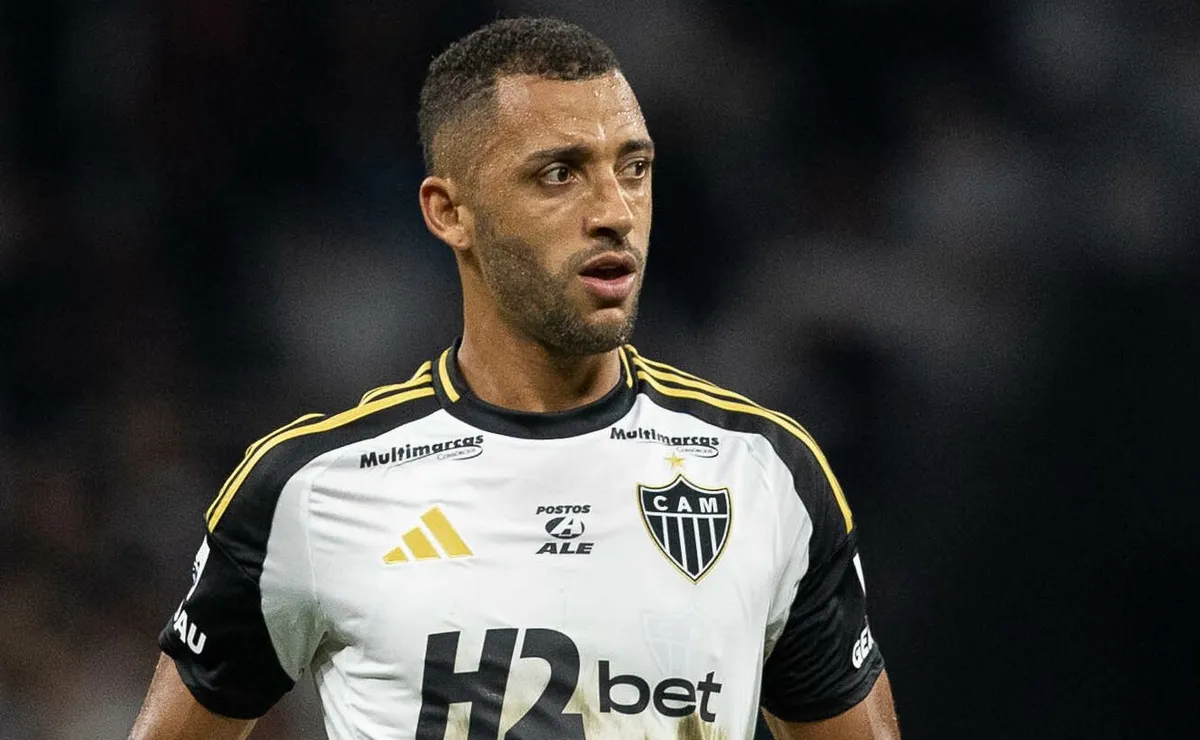 Vitor Hugo, zagueiro do Atlético-MG, faz elogios ao Santos: “Contra um time muito bom”