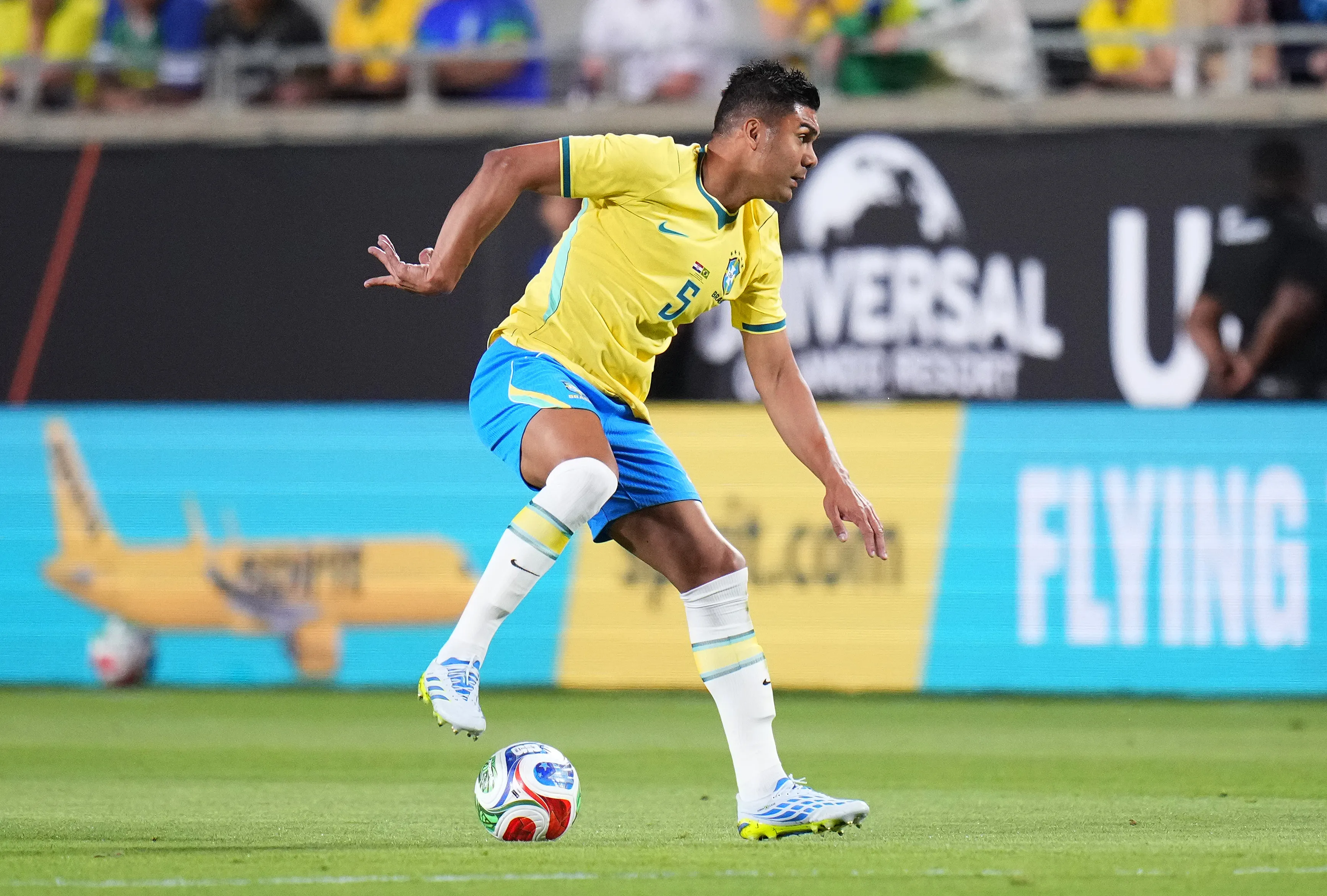 Casemiro durante amistoso contra a Croácia. Foto: Rich Storry/Getty Images