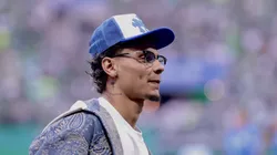 Richard Rios jogador do Palmeiras antes da partida contra o Atletico-MG no estadio Arena Allianz Parque pelo campeonato Brasileiro A 2025. Foto: Marcello Zambrana/AGIF