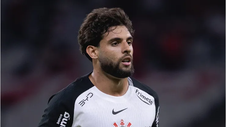 Yuri Alberto jogador do Corinthians durante partida contra o Internacional no estadio Arena Corinthians pelo campeonato Brasileiro A 2026. Foto: Ettore Chiereguini/AGIF