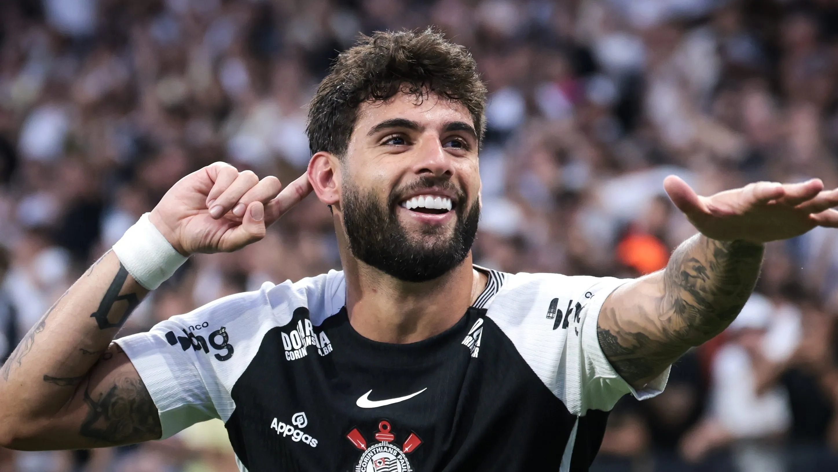 Yuri Alberto no Corinthians. Foto: Marcello Zambrana/AGIF