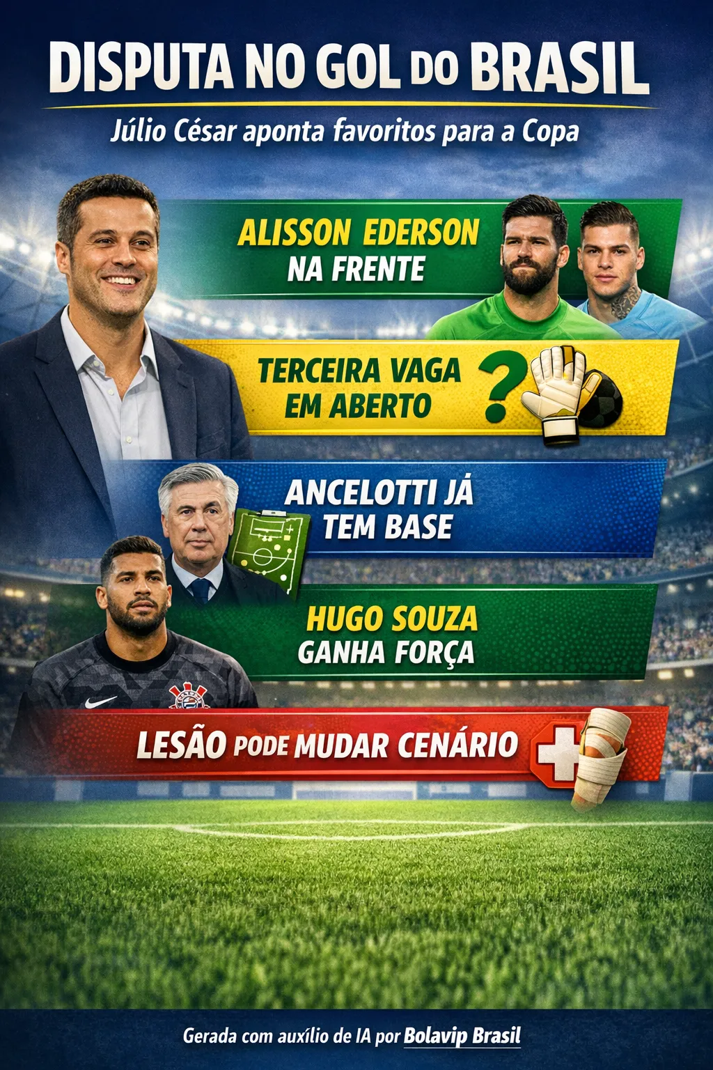 Infográfico - Foto: gerada com auxílio de IA pelo Bolavip Brasil.