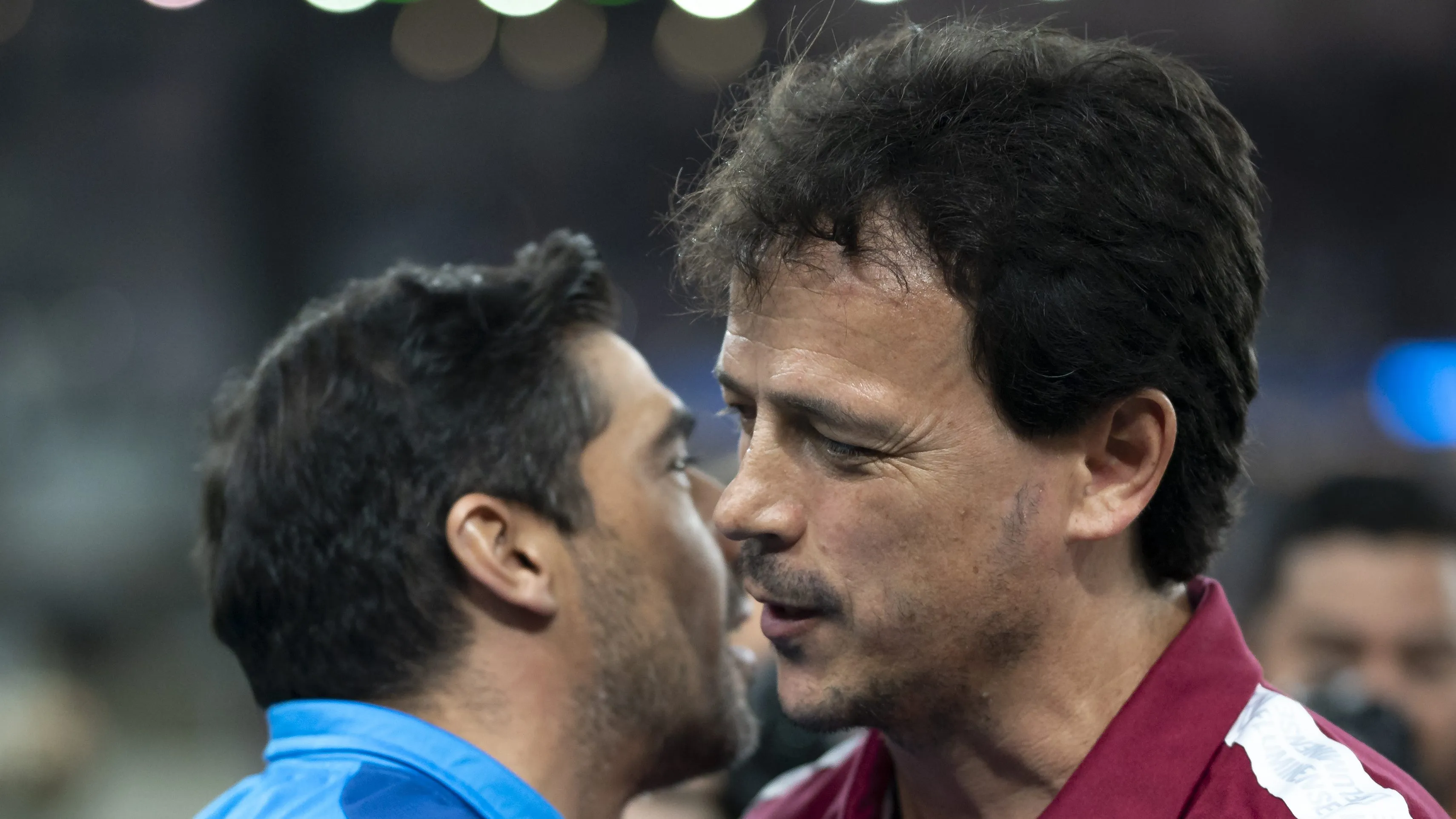 Fernando Diniz e Abel Ferreira em 2022. Foto: Jorge Rodrigues/AGIF