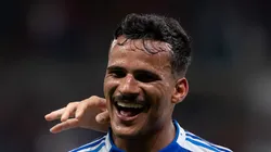 Kaiki durante jogo da Raposa no Mineirão.