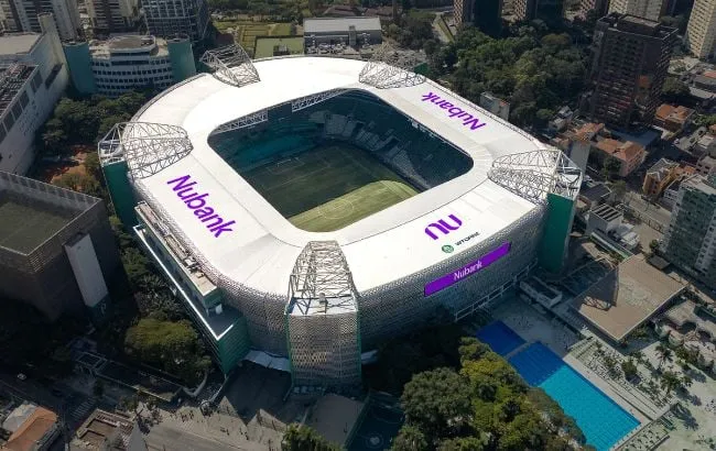 Nubank depositará US$ 10 milhões por ano em contrato com WTorre para assumir os namings da arena do Palmeiras – Foto: Divulgação