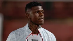 Arboleda jogador do Sao Paulo durante partida contra o Chapecoense no estadio Caninde pelo campeonato Brasileiro A 2025. Foto: Marcello Zambrana/AGIF