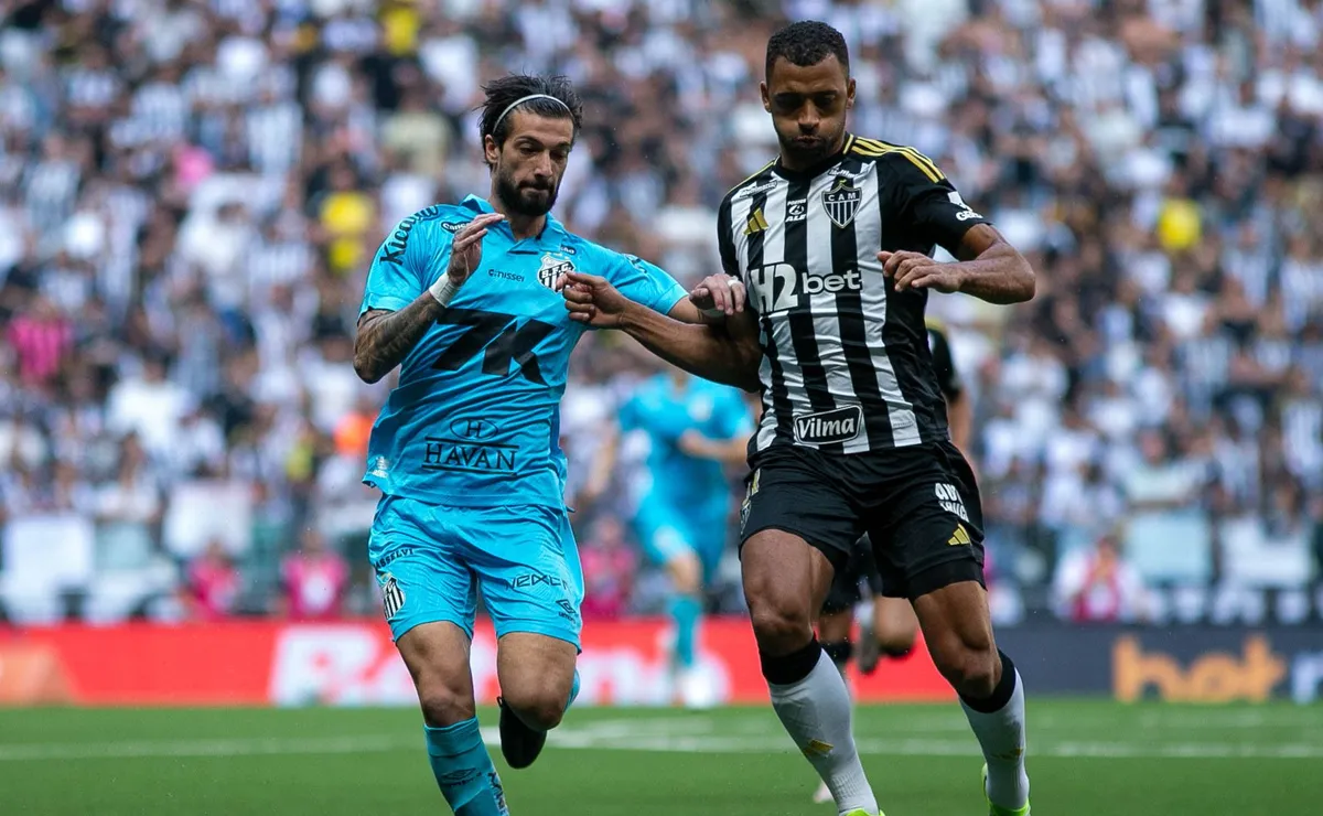 Santos x Atlético-MG: onde assistir ao vivo, horário e escalações do jogo de hoje