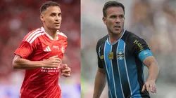 Alan Patrick e Arthur vão se enfrentar no Gre-Nal 452 - Fotos: Maxi Franzoi/AGIF e Thiago Ribeiro/AGIF