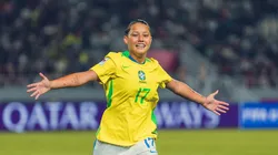 Evelin em jogo da Seleção Feminina Sub-17 - Foto: Fabio Souza/CBF