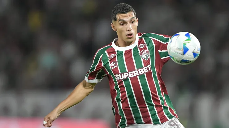 RJ - RIO DE JANEIRO - 19/08/2025 - COPA LIBERTADORES 2025, FLUMINENSE X AMERICA DE CALI - Kevin Serna jogador do Fluminense durante partida contra o America de Cali no estadio Maracana pelo campeonato Copa Libertadores 2025. Foto: Thiago Ribeiro/AGIF