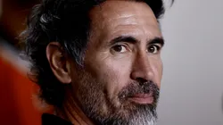 Eduardo Domínguez durante o duelo entre Santos e Atlético-MG Foto: Marcello Zambrana/AGIF