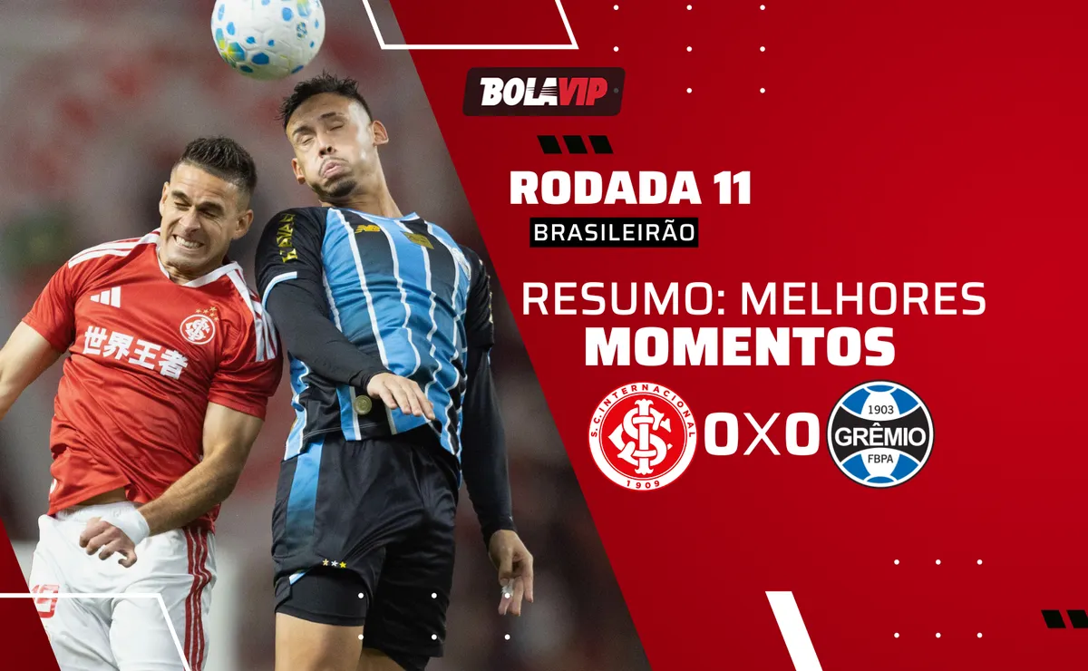 Internacional 0 x 0 Grêmio: resumo completo do GreNal pelo Brasileirão 2026