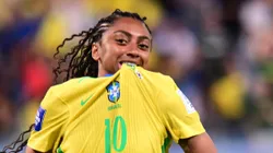 Kerolin comemora gol contra a Coreia do Sul - Foto: Francisco Alves/AGIF