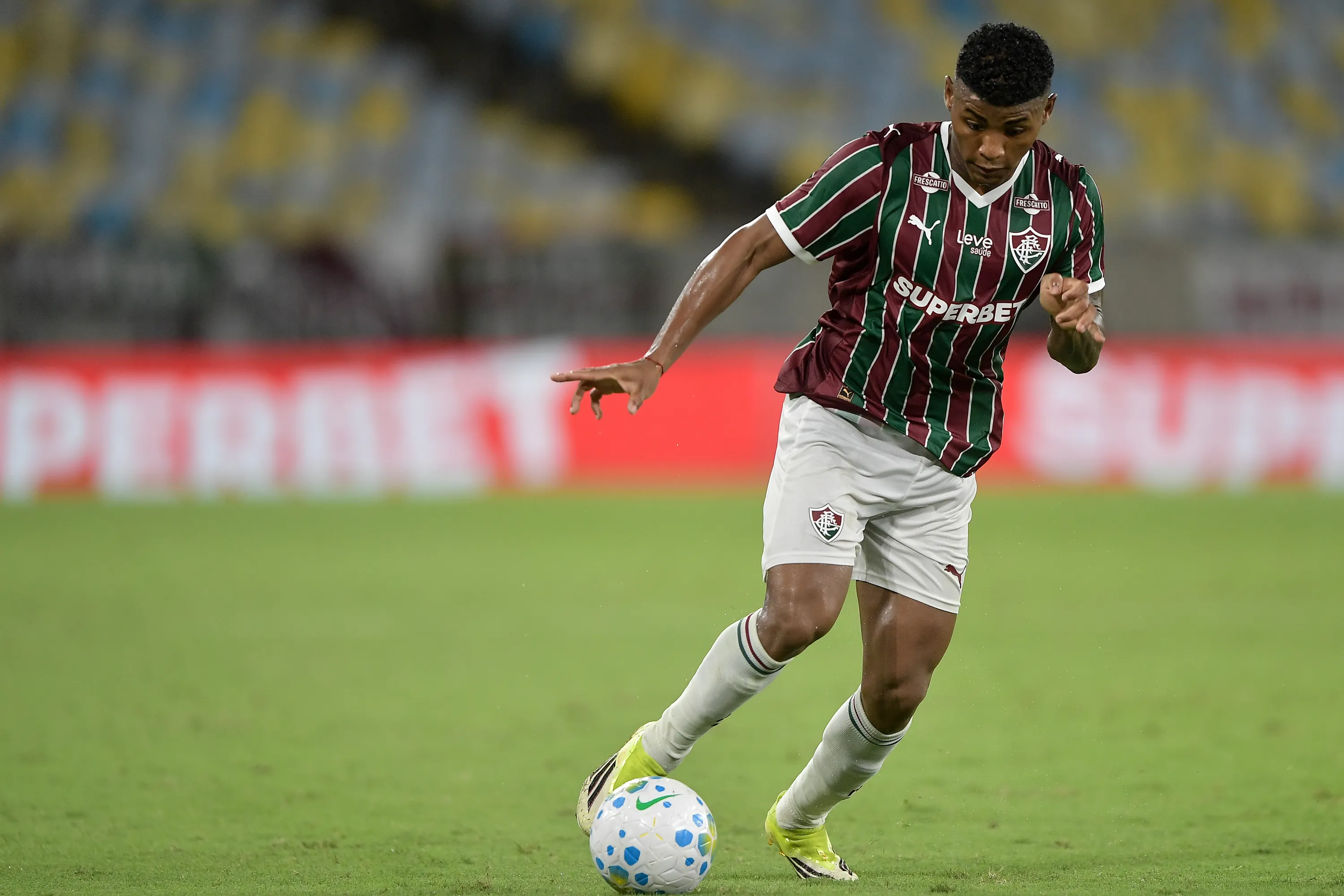 Hércules durante partida pelo Fluminense. Foto: Thiago Ribeiro/AGIF