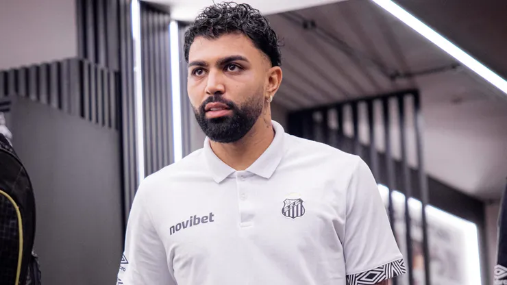 Gabigol teve gol anulado. Foto: Raul Baretta/Santos FC