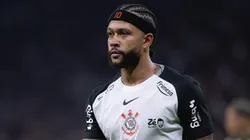 Memphis Depay jogador do Corinthians durante partida contra o Coritiba no estadio Arena Corinthians pelo campeonato Brasileiro A 2026. Foto: Ettore Chiereguini/AGIF