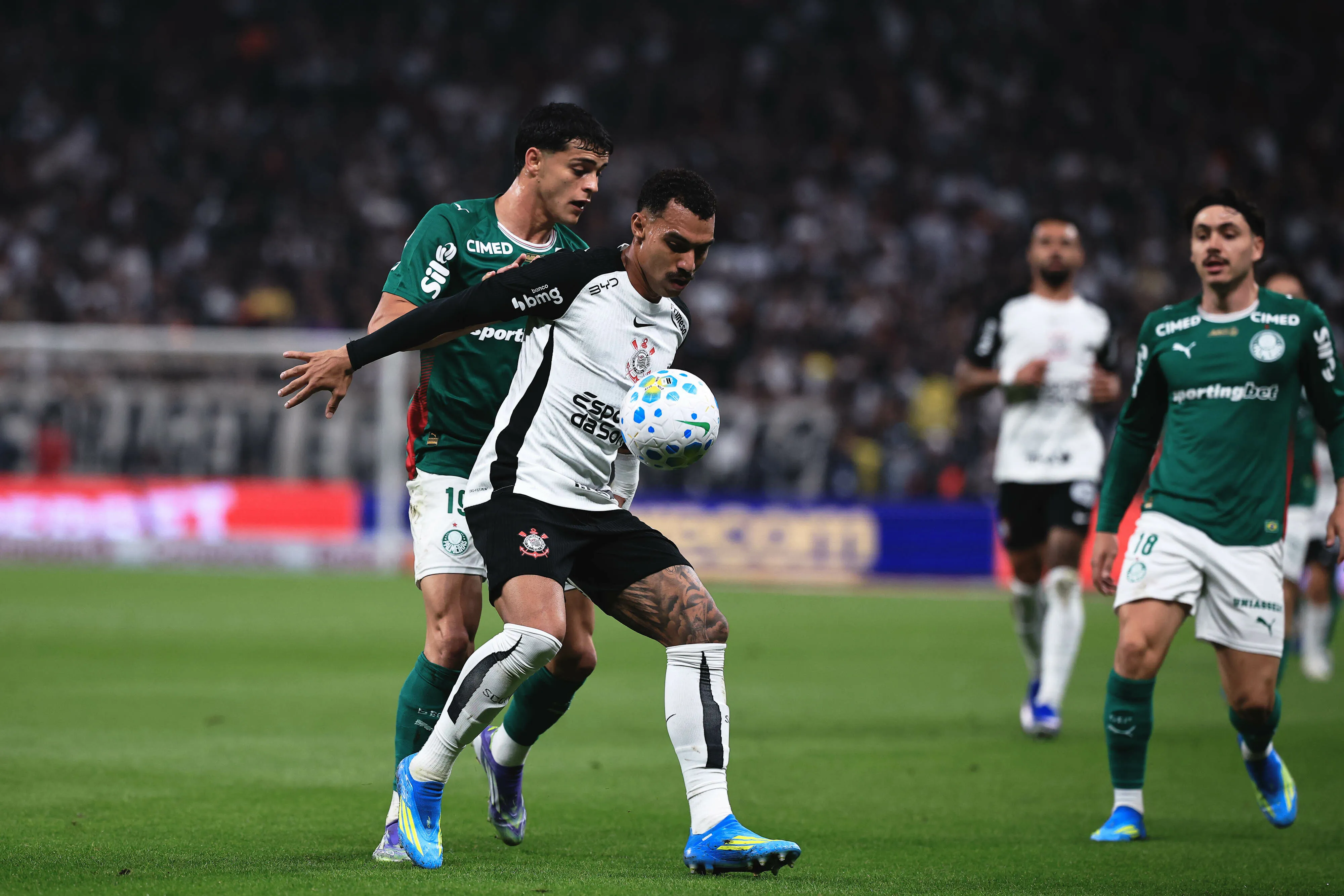 Corinthians x Palmeiras. Foto: Ettore Chiereguini/AGIF