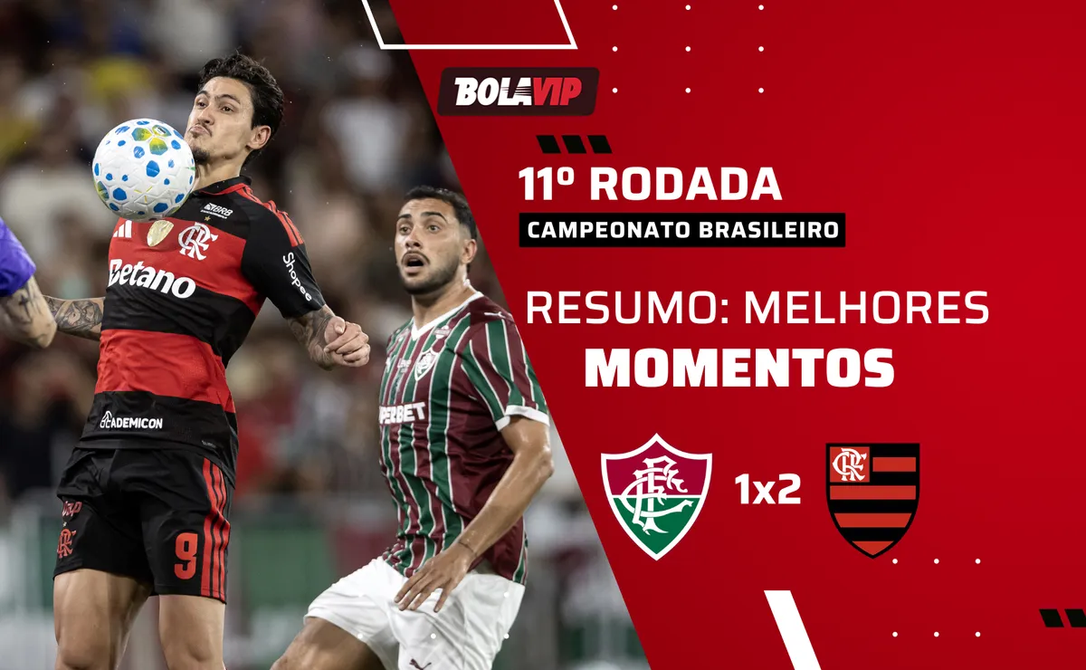 Fluminense 1 x 2 Flamengo: resumo completo e gols em show de Pedro pelo Brasileirão