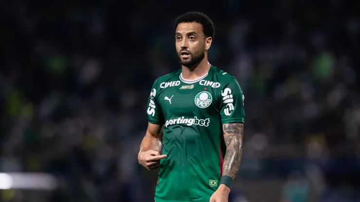 Felipe Anderson em partida pelo Palmeiras