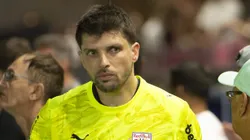 Volpi jogador do Bragantino durante partida contra o São Paulo. Foto: Anderson Romao/AGIF