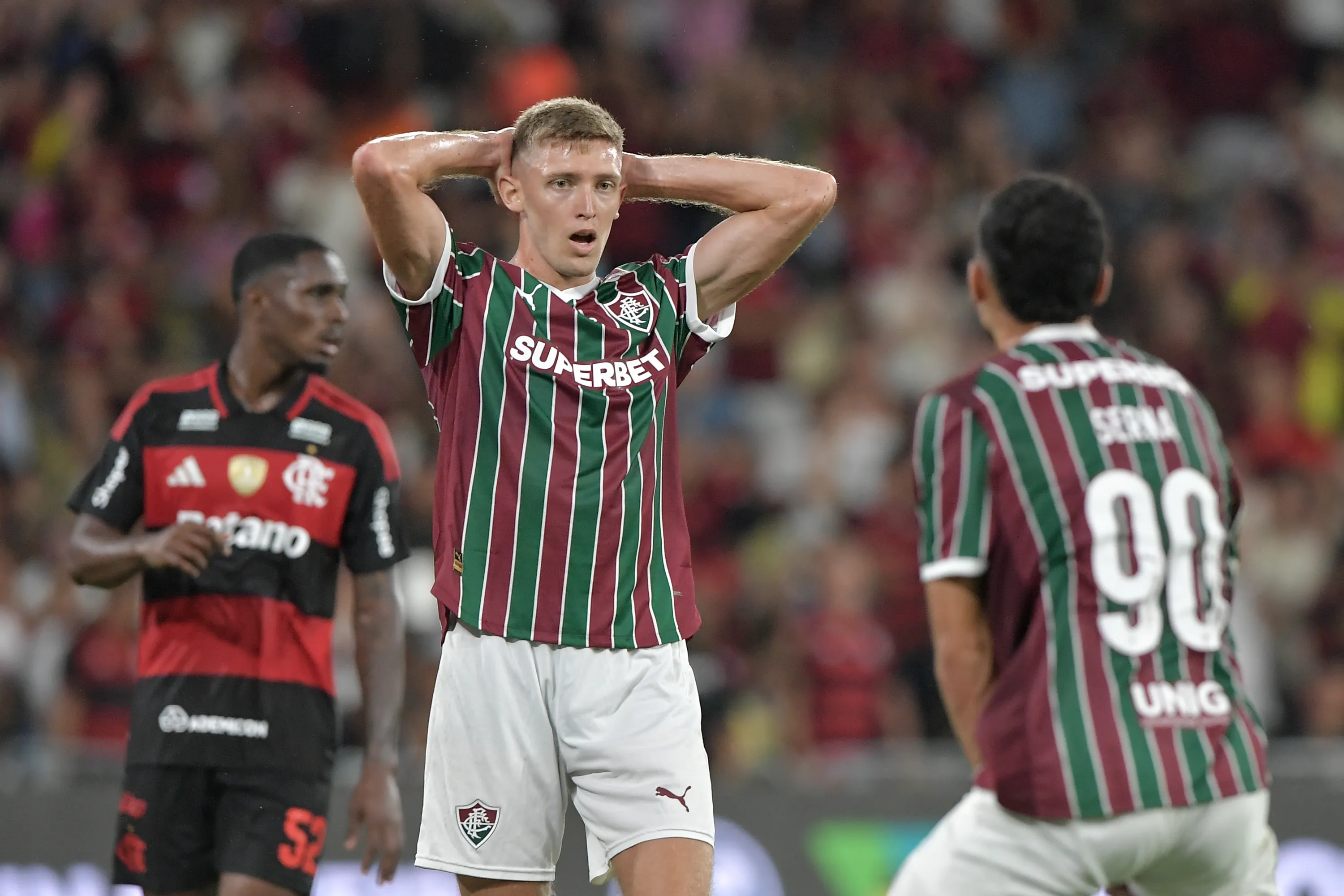 Fluminense perde para o Flamengo no Maracanã. Foto: Thiago Ribeiro/AGIF