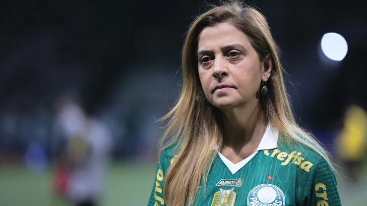 leila pereira, presidente do Palmeiras durante partida contra o Flamengo no estadio Arena Allianz Parque pelo campeonato Copa Do Brasil 2024. Foto: Ettore Chiereguini/AGIF
