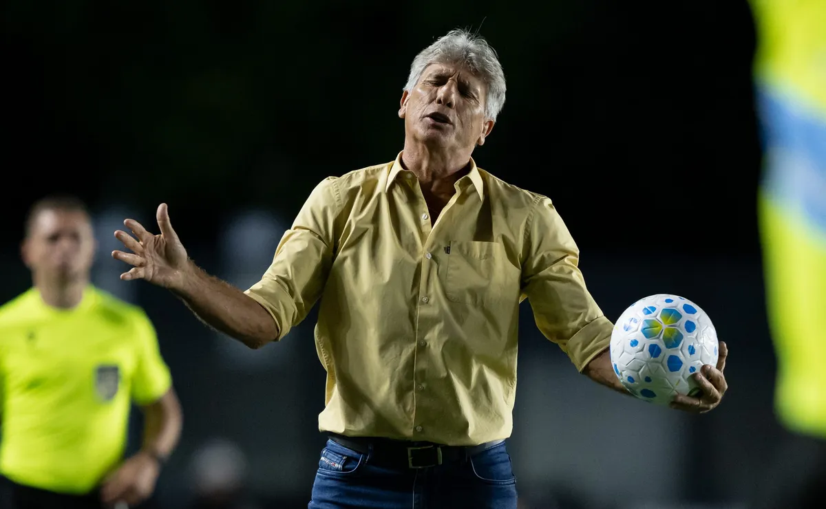 Vasco registra queda com Renato Gaúcho e chega a quatro jogos seguidos sem vencer na temporada