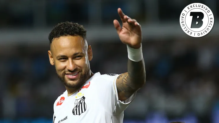 Neymar em campo pelo Santos. Foto: Mauricio De Souza/AGIF