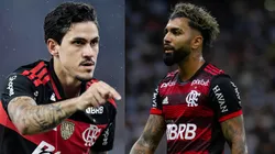 Pedro ultrapassou Gabigol em gols pelo Flamengo - Fotos: Thiago Ribeiro/AGIF e Fernando Moreno/AGIF