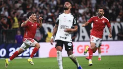 Bernabei jogador do Internacional comemora seu gol durante partida contra o Corinthians no estadio Arena Corinthians pelo campeonato Brasileiro A 2026. Foto: Ettore Chiereguini/AGIF